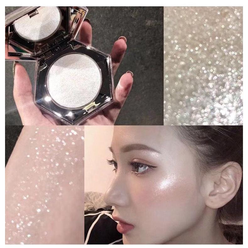 Алмазный высокий диск с картофельным пюре, мерцающий, осветляющий тон кожи, перламутровая восстанавливающая пудра, пластина для макияжа
