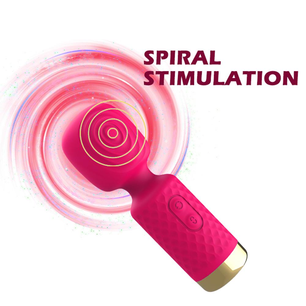 Розовый 10-режимный AV-вибратор для женщин для стимуляции клитора, массажер точки G, взрослая сексуальная игрушка для мастурбатора