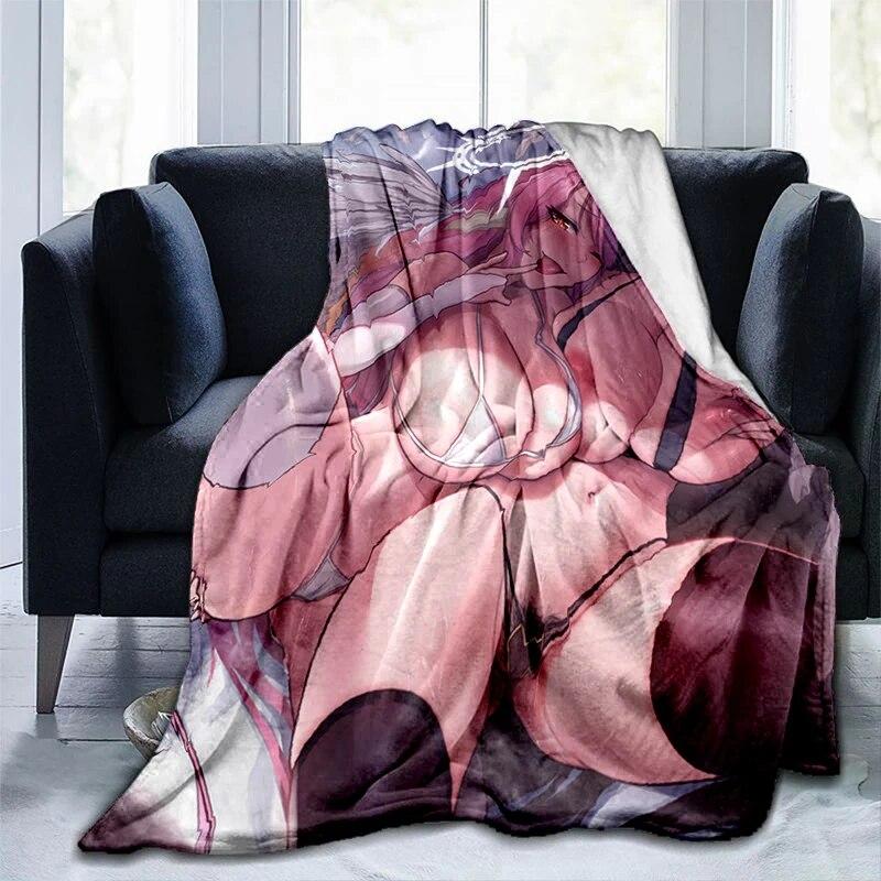 Hot Body Anime Sexy Girl Modern Blanket Flannel Soft Plush Sofa Bed Throwing Cartoon Blankets for Beds Gifts Dropshipping