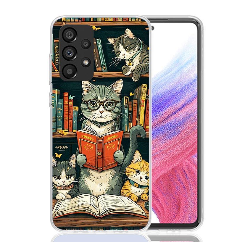 Read Books illustration Reading Phone Case for Samsung Galaxy A17 A16 A15 A14 A13 A57 A56 A55 A54 A53 A37 A36 A35 A34 A33 A26 A2