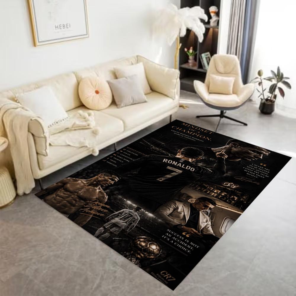 Ronaldo Cr7 Legacy Floor Rug Office Rug Suitable for Bedrooms Decorate room Study room Outdoor Anti-slip Rug Office home decor Gift for Festivals