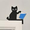 Украшение на дверную коробку для кошки, украшение на деревянную дверную раму, украшение на дверь, угловая табличка на окна дома, настенный декор для любителей кошек, подарок