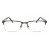Semi Rimless Rectangle Grey Smartbuy Collection Jan Asian Fit 646a Fashion Unisex Eyeglasses