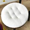 Extra Thick Fluffy Velvet Cushion Pad for Long Sitting - Large Round Chair or Floor Mat