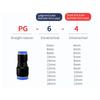 1Pcs For Hose Quick Release Connector Push In PG Series New Pneumatic Fittings
