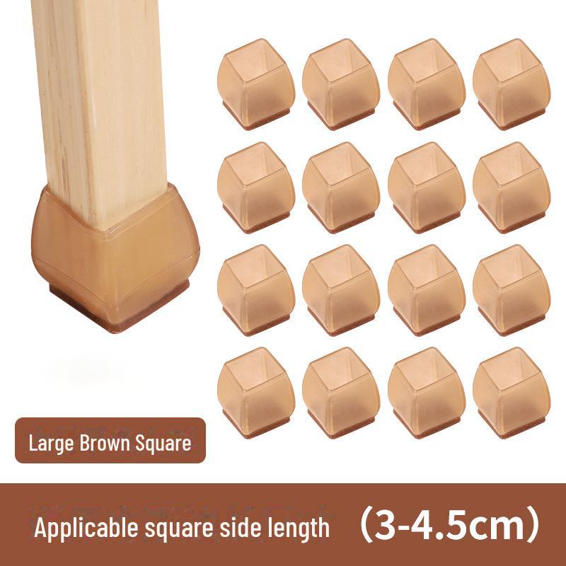 Бесшумные силиконовые противоскользящие защитные накладки на ножки столов и стульев