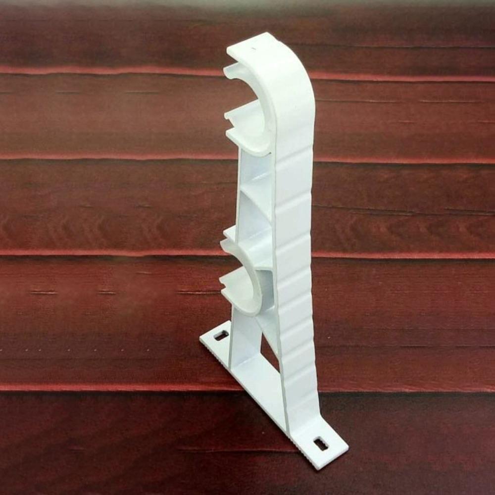 Черные держатели для карнизов для штор из алюминиевого сплава, настенные вешалки для штор, ванная комната