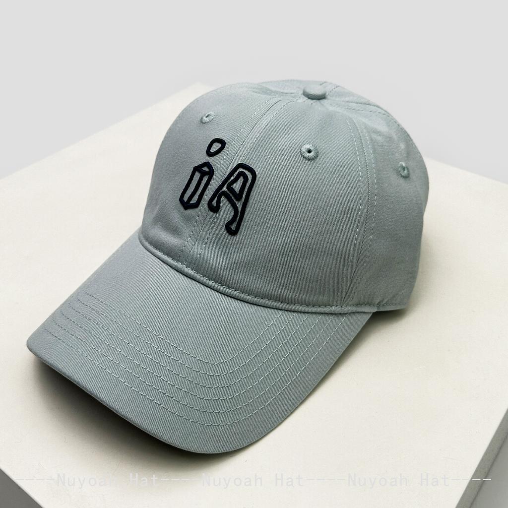 Baseball Letterings Alphabet Ia Stitched Stitching Embroidered Simple Women Men Her Him For Fresh Caps Peaked Hats Sunshade Korean Versatile