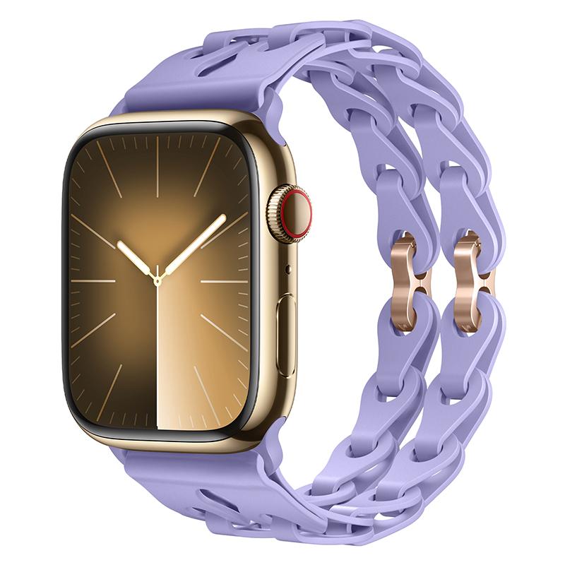 Силиконовый ремешок для Apple Watch band 45мм 44мм 49мм 40мм 41мм 38мм 42мм ремень correa Браслет iWatch ultra 2 Series 9 8 7 6 5 3 Se