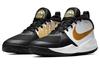 Nike Детские баскетбольные кроссовки Team Hustle D 9 Mid top Черно-бело-золотые AQ4224-004