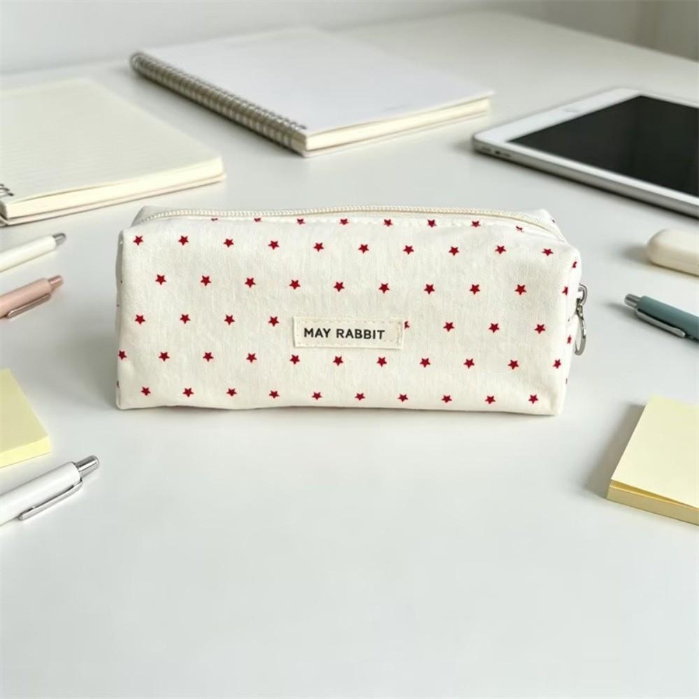 Portable Pen Bag Large Capacity Stationery Pouch Aesthetic Pencil Case Students
