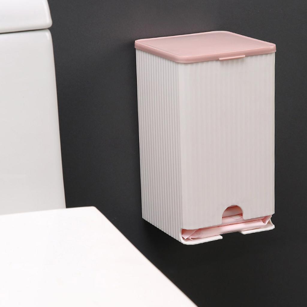 Space Saving Wall Mounted Paper Towel Holder And Tissue Dispenser Bathroom Organizer With Sanitary Napkin Storage Box