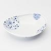 Mino ware dinnerware set of 5 oval deep approximately 16cm in microwave and dishwasher made in product number 564633 "Hana Imari" plates, diameter,