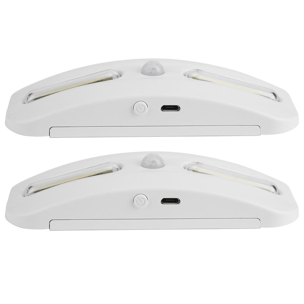 2 шт. USB зарядка COB LED датчик движения свет лампа для шкафа подсветка для шкафа для дома коридора