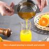 1 шт. Портативная соковыжималка для лимонов из нержавеющей стали и соковыжималка с чашей-контейнером, простая в использовании и удобная для апельсинов и лимонов