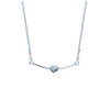 [K3682] - Silver 'Choreography' Silver Necklace (rhodium-plated) - 30x5 Mm