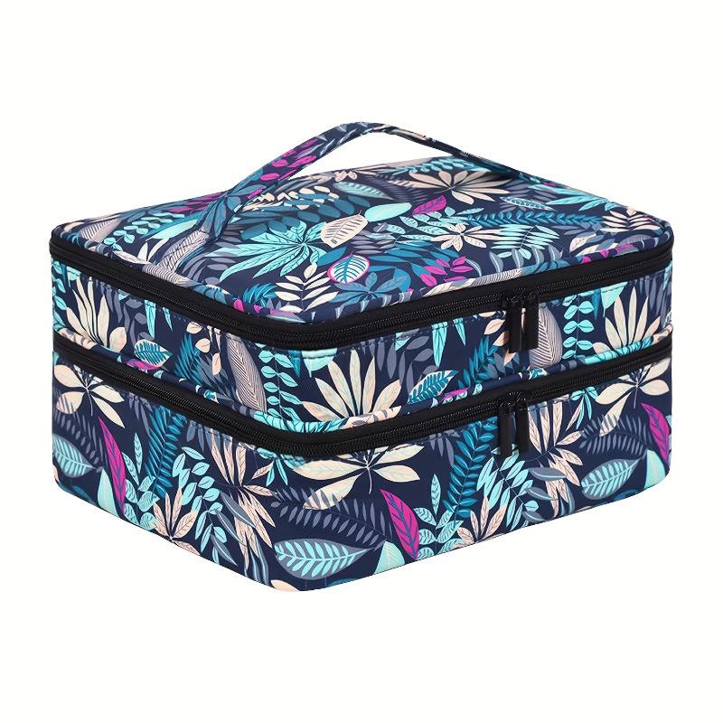 Double-Layer Large-Capacity Makeup & Essential Oil Storage Bag