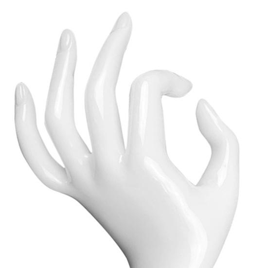 Подставка для демонстрации рук Гладкая и плоская Декоративный пластик Подставка для демонстрации пальца ОК Модель руки