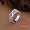925 Sterling Silver Jewelry Vintage Hollow   Wedding Silver Rings