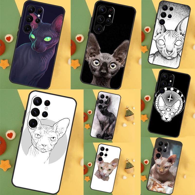 Чехол Сфинкс для Samsung Galaxy S24 S23 S22 Ultra S21 S20 FE Note 20 Note 10 S8 S9 S10 Plus