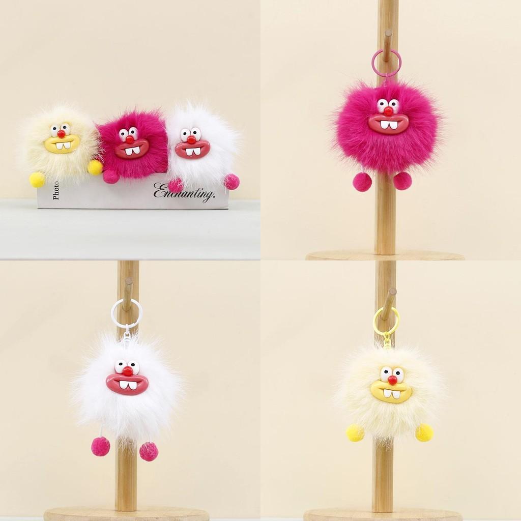 Уголь Пучеглазый Милый Шарик Плюшевый Брелок Шарм для Рюкзака Мягкий Подарок для Студентов