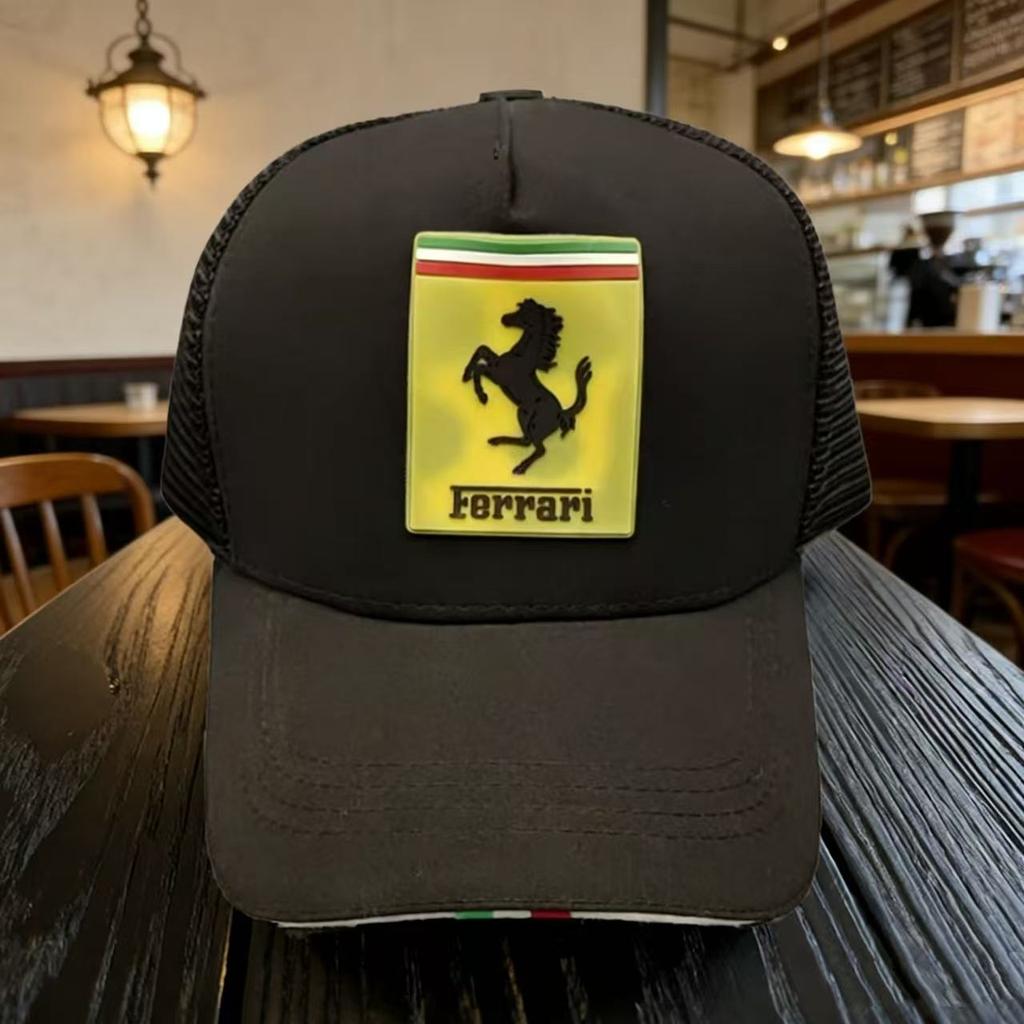 Вышитая Спортивная Повседневная Кепка Мужская и Женская Регулируемая Уличная Кепка от Солнца Для Логотипа Ferrari Roma Spider LaFerrari Monza SP2 F80