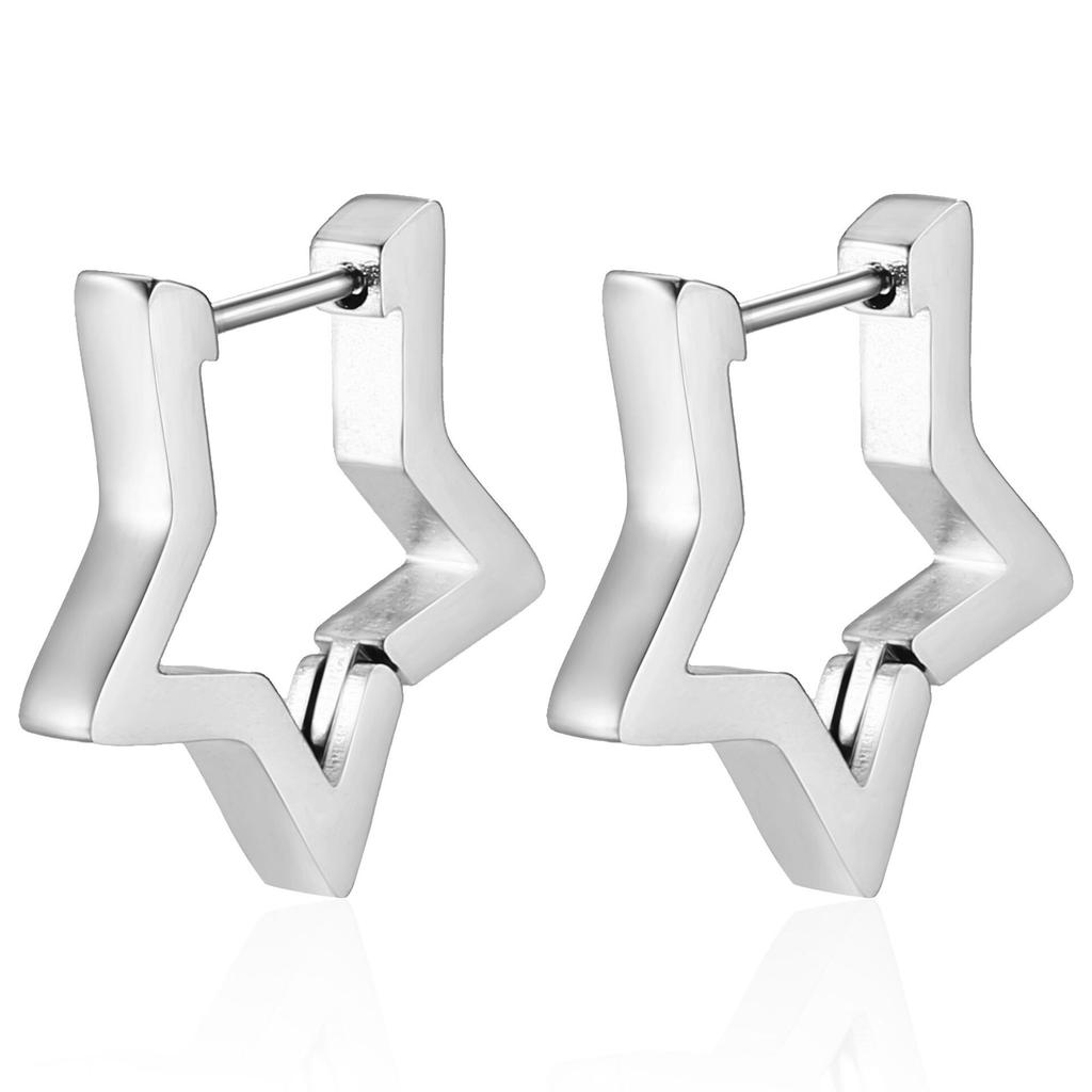 Новые простые маленькие серьги-кольца из нержавеющей стали для женщин и мужчин, ювелирные изделия для пирсинга ушей с геометрическим рисунком хряща