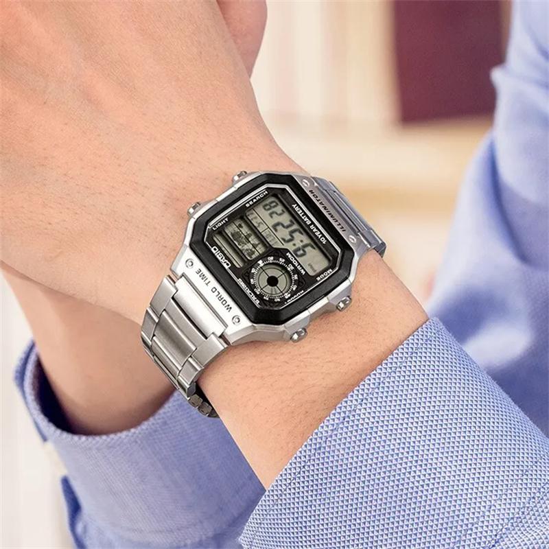 Casio Мужские Черные Часы AE-1200WHD-1A-