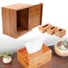 Wooden Bamboo Tissue Box Home Tissue Storage Container Napkin Paper Holder Case for Office Hotel Decor