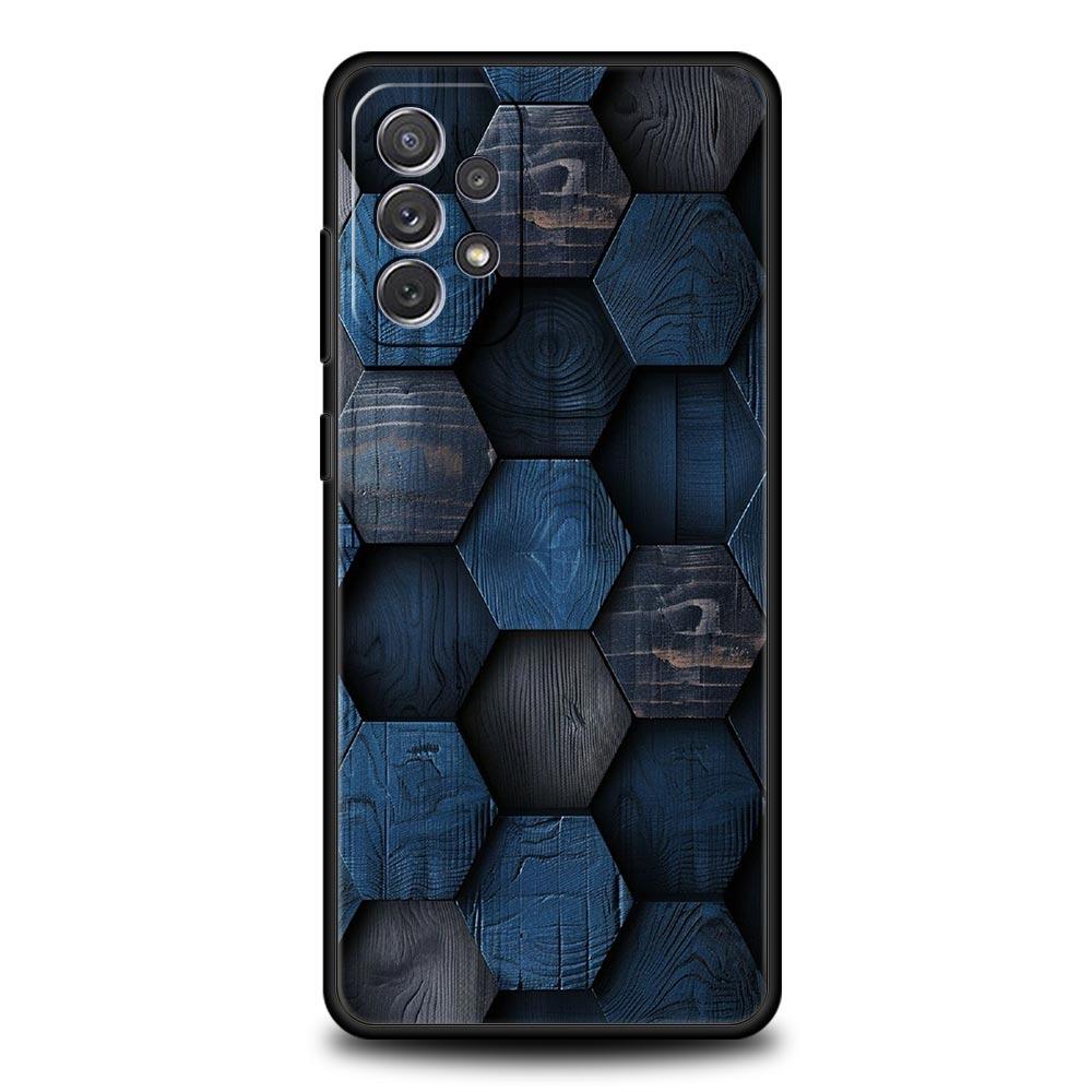 Чехол с сотовым узором для Samsung Galaxy A17 A13 A15 A25 A35 A51 A55 A71 A21S A11 A31 A41 A23 A53 A73 5G A03S A05s