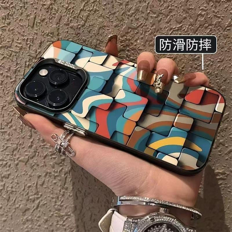 Tetris compatible with Apple 17 Pro, new phone case for iPhone 16 Pro Max, and premium 15 Pro.