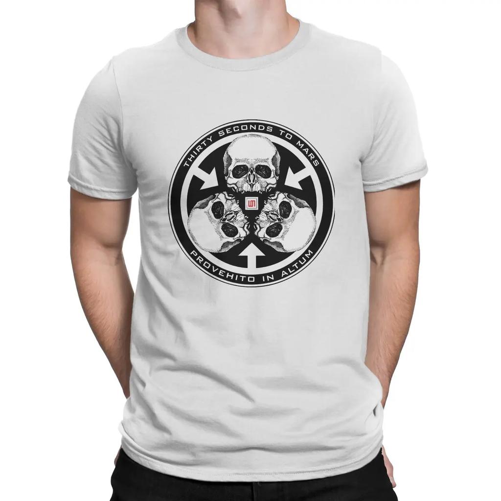 30-30 Seconds To Marss Creative TShirt for Men Music Round Collar Pure Cotton T Shirt Personalize Birthday Gifts OutdoorWear