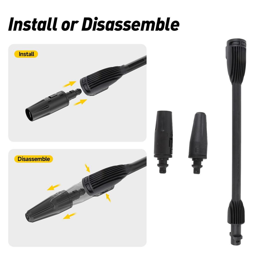 Удлинительная насадка для мойки высокого давления с быстроразъемным соединением 2000 фунтов на кв. дюйм, регулируемый режим распыления, насадка для мойки высокого давления для серии K2k7