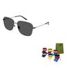 GUCCI Metal Square Sunglasses Unisex Couple Style