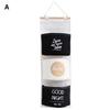 3 Pockets Hanging Storage Bag Wall Mounted Wardrobe Sundries Hanging Bag Cotton Linen Bathroom Toiletry Home Decor Hanging Bag