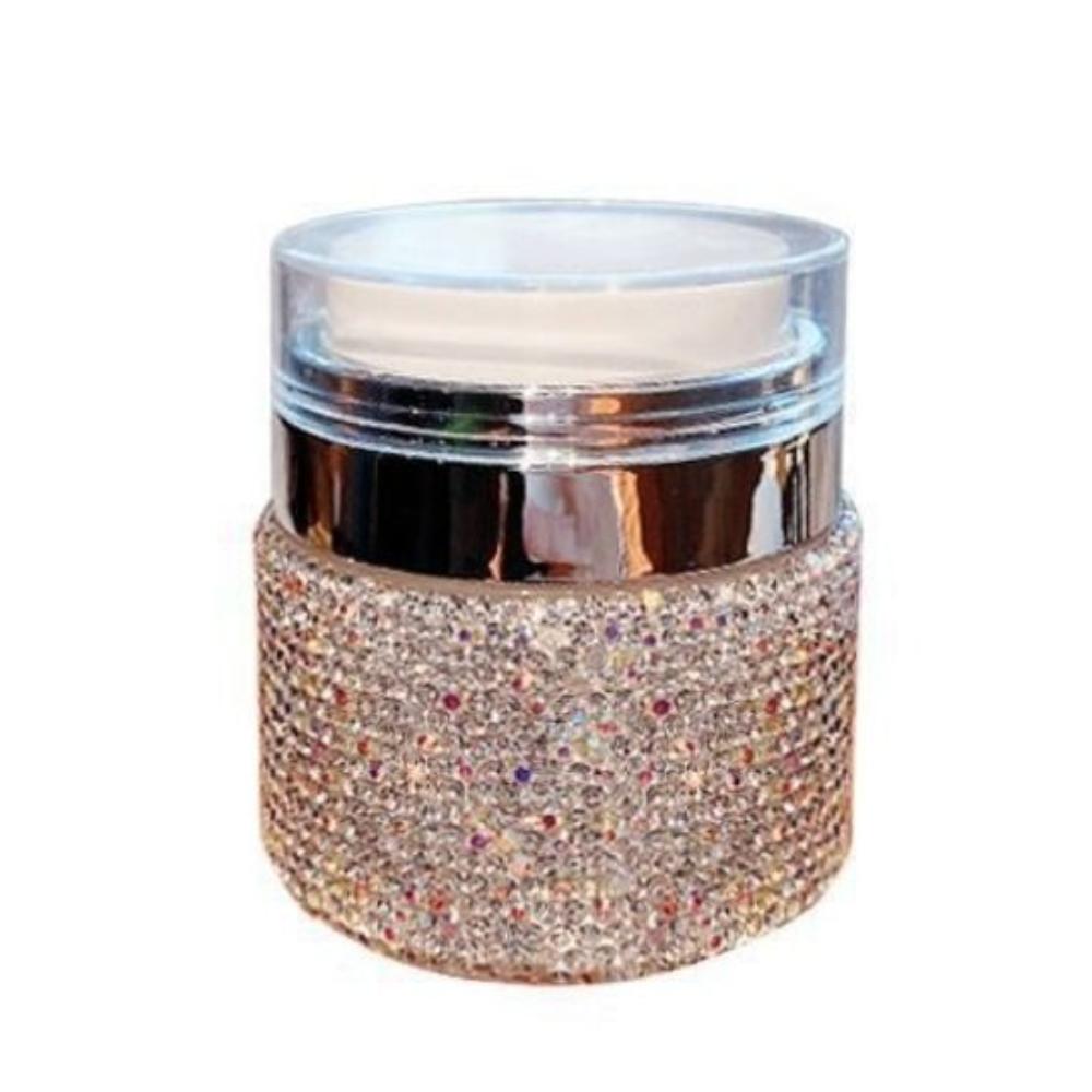 15ml Cream Lotion Jar Luxury Rhinestone Face Cream Dispenser Portable Cosmetic Cream Bottle Travel