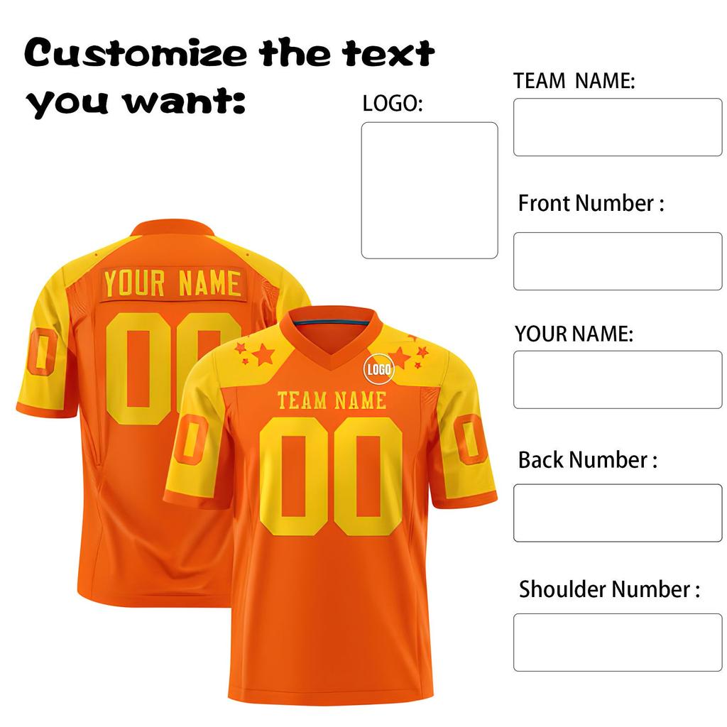 Custom Football Jerseys Personalized Printed Team Name & Number Sports Uniform For Men Women Youth