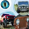 2 шт. Наклейки на фары Beast Eyes, круглые наклейки Beastly Eyes Look, наклейки на переднюю часть мотоцикла, наклейки на окно автомобиля, бампер, декоративная наклейка