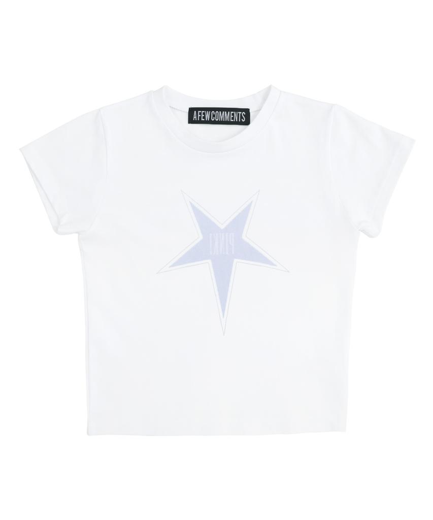 A FEW COMMENTS Big Star Crop Tee White
