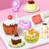 Children'S Science And Education Educational Building Block Toy Simulation Dessert Food Small Particles Building Block Bread Candy Lollipop Fries