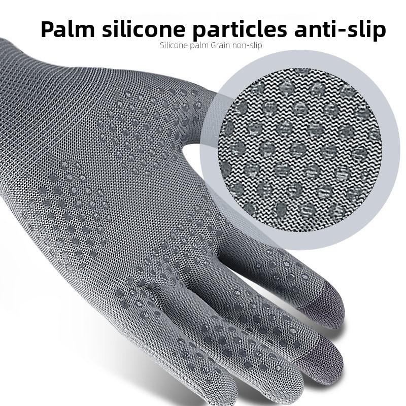 Весенне-осенние тонкие уличные спортивные перчатки для езды с силиконовой нескользящей ладонью, с тремя пальцами для сенсорного экрана, из дышащего нейлона