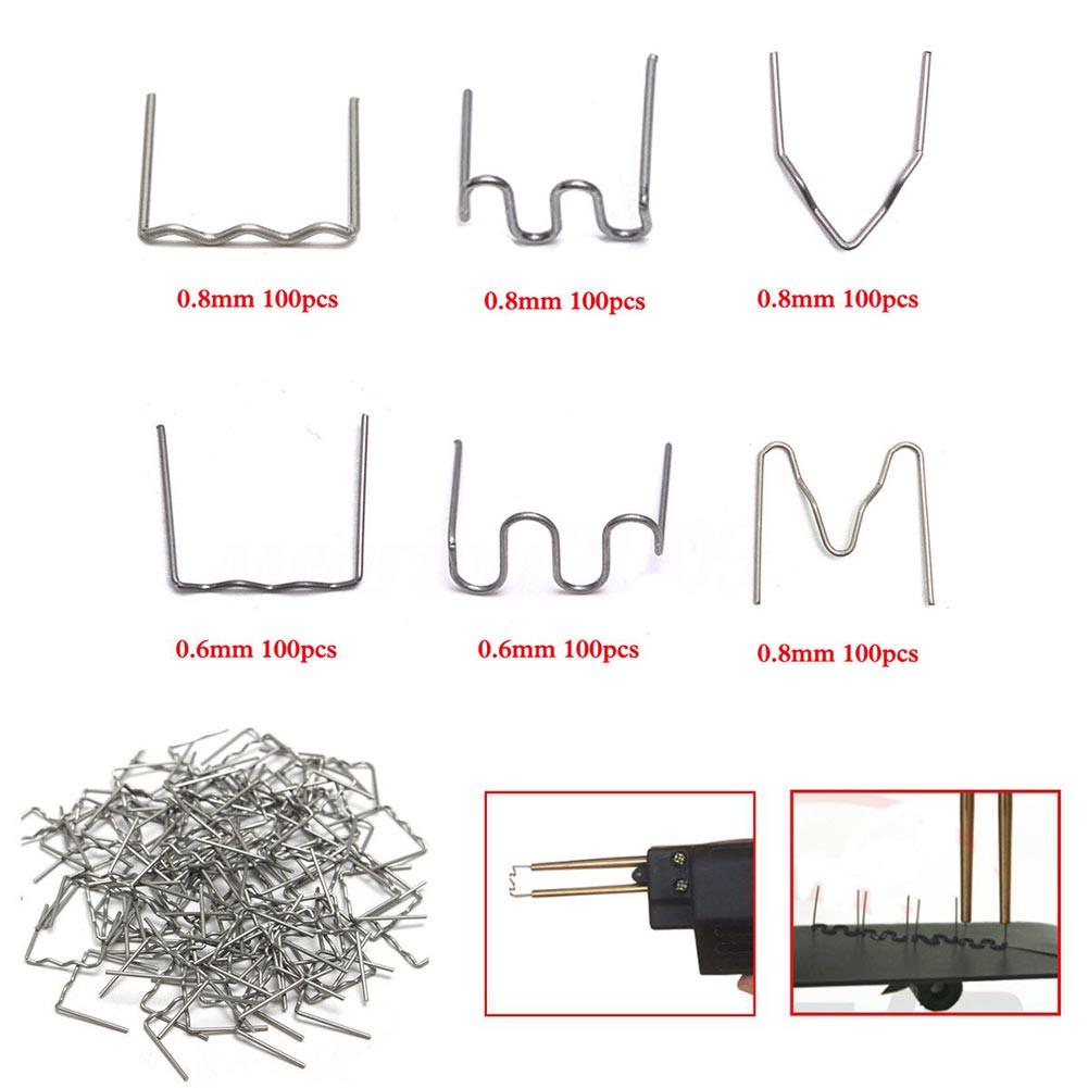 For Plastic Welder Tool Car Damaged Bumper Repair Kit 100Pcs Hot Stapler Staples