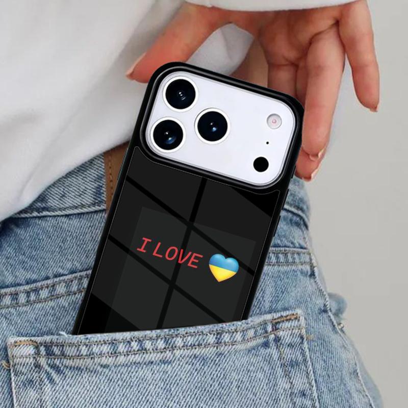 Мягкий чехол для телефона с флагом Украины Тризуб для iPhone 17ProMax 12 13 14 15 16e 17 Pro Max Plus Air Cover
