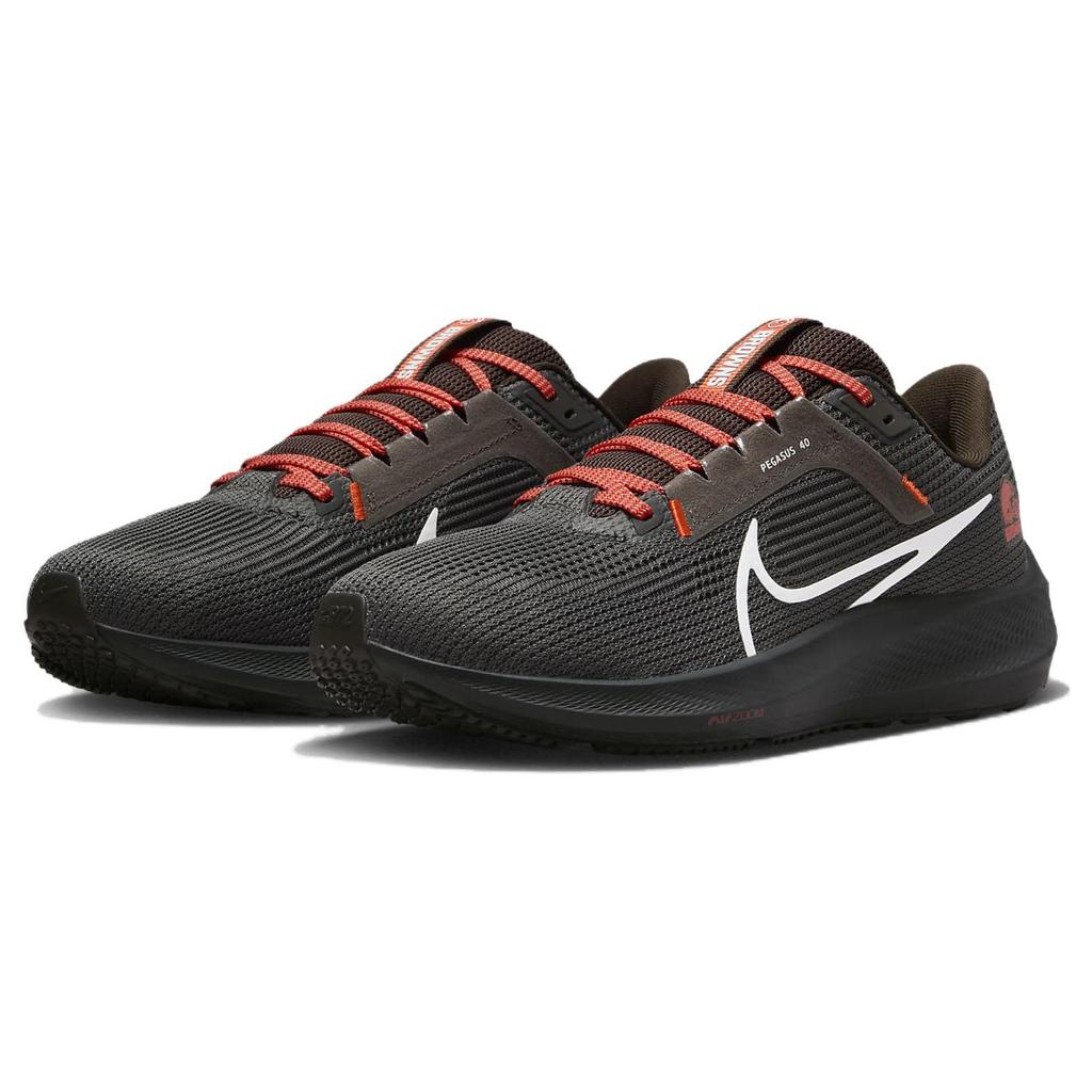 NFL x Nike Air Zoom Pegasus 40 Cleveland Browns Мужские кроссовки Черный Антрацитовый Коричнево-серый DZ5950-001