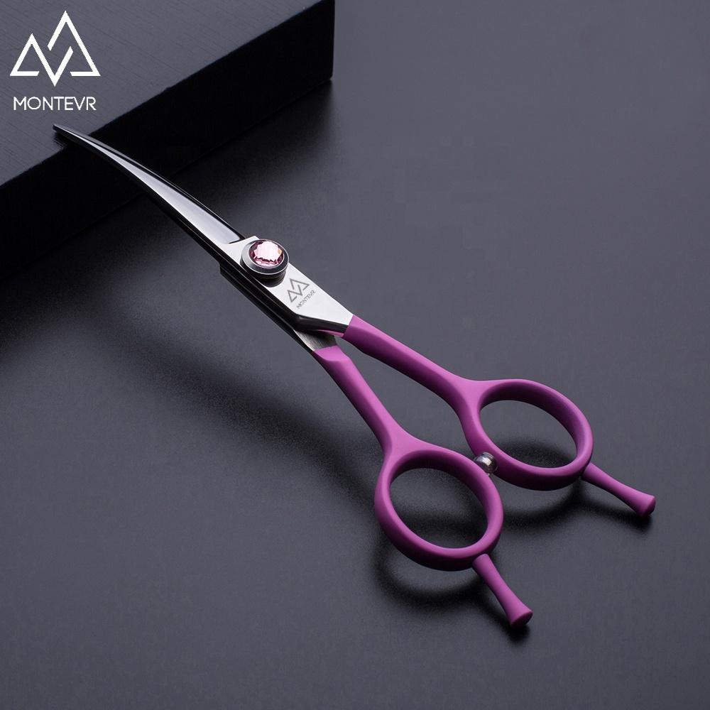 Mini Size 5.5 Inch Curved Pet Scissors Optional Color Dog Grooming Shears for Details Grooming