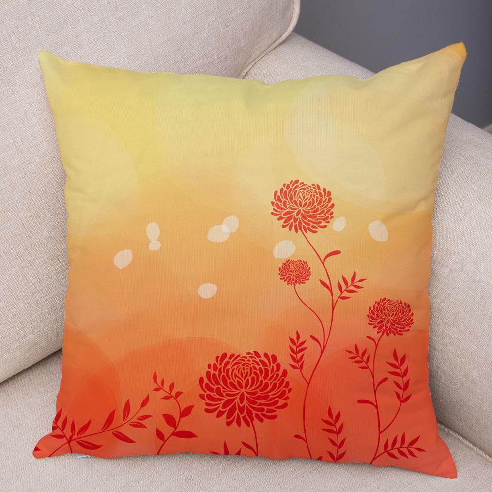 Красивая цветочная подушка, художественная наволочка для дивана, домашняя простая наволочка с геометрическим цветком