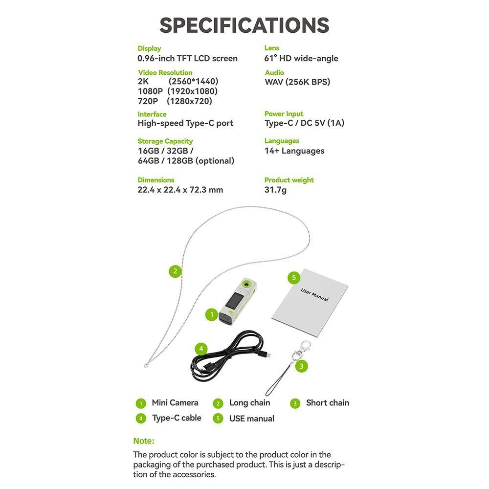 Video Recording G10 Thumb Action Digital Camera High-Definition Thumb Camera Keychain