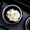 Jasmine Flower Car Perfume Aromatherapy Car Air Conditioner Vent Decoration Diffuser Stone Flower Car Interior Ornament Goddess Style