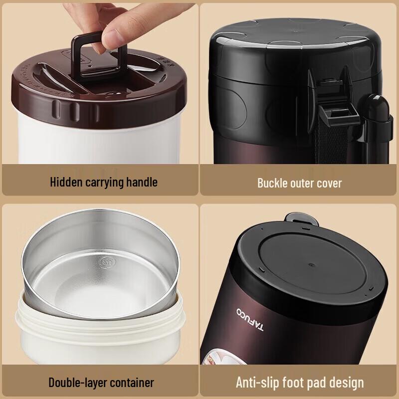 TAFUCO 304 Stainless Steel Insulated Lunch Box
