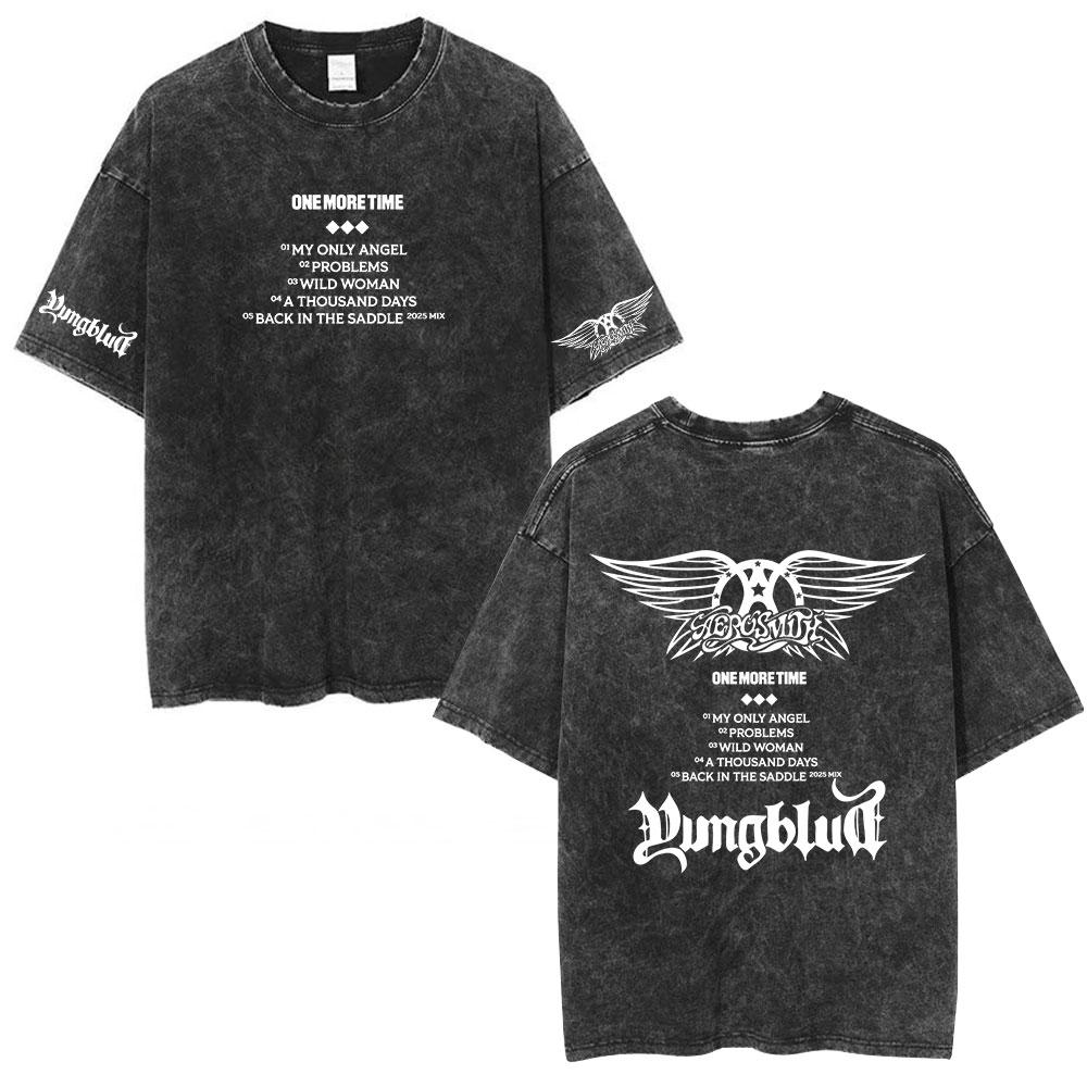 Yungblud IDOLS Album Tour  T Shirts Men Women Clothing Washed Vintage Short Sleeve Tshirts Oversized Casual Cotton Tshirt